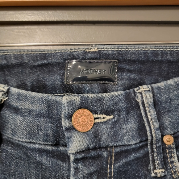 MOTHER High Waisted Looker Ankle Fray Cat Attack Jeans 24 - Picture 5 of 12